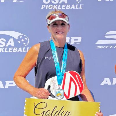 Becky wins Golden Ticket at APP NYC pickleball Open